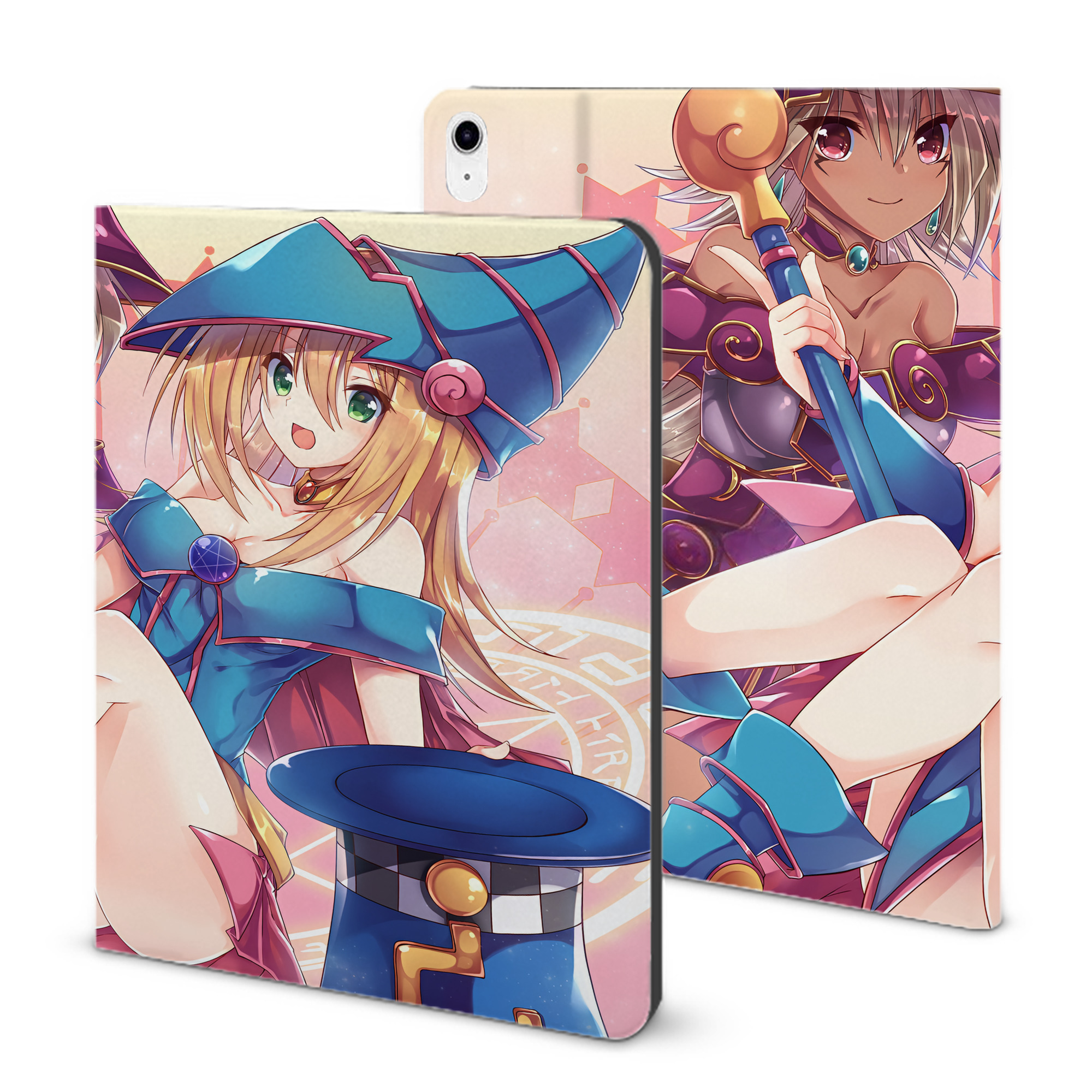 （画像用） 遊☆戯☆王 Yu-Gi-Oh! IPad ケース ブック型 PUレザー TPU 耐衝撃 軽量 薄型 ペン収納なし 全面保護 IPad 各モデル対応